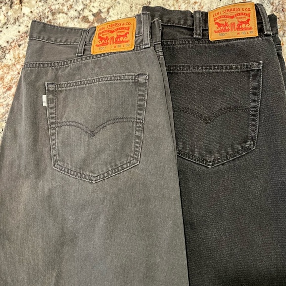 Men’s Levi’s 505 Gray Denim Size 38/32 - Picture 8 of 8